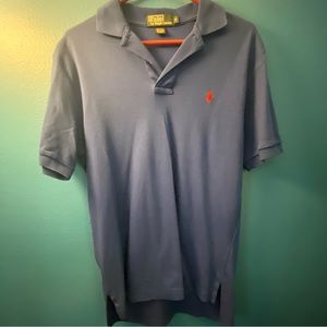 Ralph Lauren Small Blue Polo Shirt / small hole circled